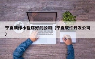 厦门宁夏制作小程序好的公司（宁夏软件开发公司）